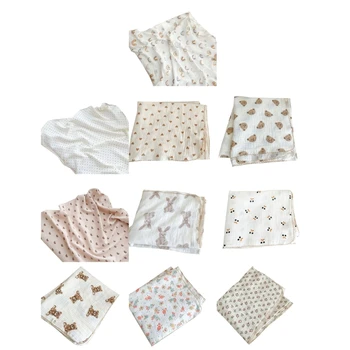 Бебе-пелена одеяло бебе получаване одеяло Cartoo муселин пелена одеяло