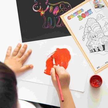 10pcs деца изкуство графити живопис с маслени бои стик пастел живопис цветни шкурка за рисуване (A4)