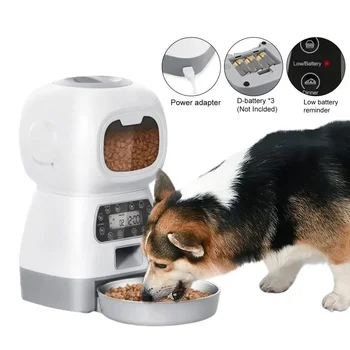for Control Dispenser Automatic Feeder Timing Smart Australia Dry Cat Multifunctional Food Plug Dog Home