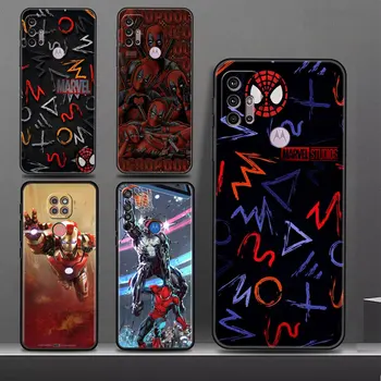 Marvel Heroes Cool Spiderman калъф за телефон за Motorola Edge 20 Pro G51 5G 30 Neo G22 One Fusion G31 G9 Power Cover силиконова броня