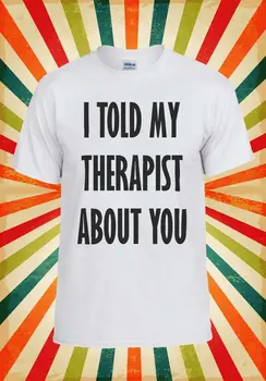 Казах на терапевта си за теб Смешни мъже жени жилетка потник унисекс тениска 1144