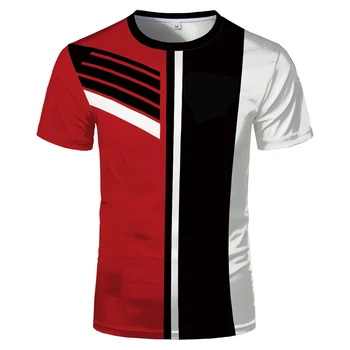 2023 Лятна модерна мъжка 3d печатна тениска Мода O-образно деколте извънгабаритна тениска за мъже Ежедневни All-мач къс ръкав отгоре Tee Hot 2