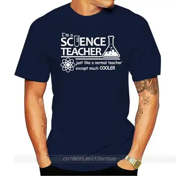 Учител по наука преподава биология химия физика T Shirt Мъже Компютърна шега Тениски Печат на комикси Последни Смешни тениски Fit