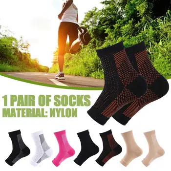 Чорапи за невропатия за жени мъже,1Pair успокояващи компресионни чорапи за невропатия болка, глезена скоба плантарен фасциит подуване R Z7U9