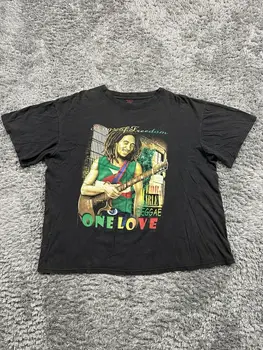 Vintage Bob Marley Songs Of Freedom One Love Artwork T Shirt XXXL дълги ръкави