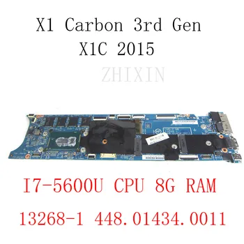 LMQ-2 MB 13268-1 00HT361 За Lenovo ThinkPad X1 Carbon 3-то поколение X1C 2015 Лаптоп дънна платка i7-5600U CPU 8GB RAM 448.01434.0011