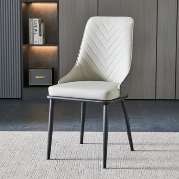 Луксозен скандинавски стол за хранене Модерен дизайн Ресторант Хотел Vanity Прост стол за хранене Външна градина Silla Comedor Мебели за дома