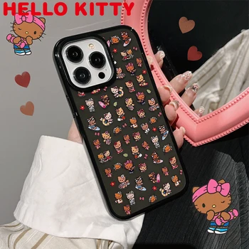 Sanrio Hello Kitty случай за IPhone 15 13 14 Pro Max 12 Pro Max TPU случай за IPhone 15 14 13 12 11 Xsmax карикатура сладък заден капак