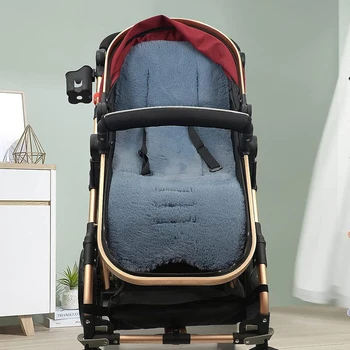 Удобна бебешка количка зимна Обща мека възглавница за седалка Детска количка Седалка Мат Детска количка Възглавница за детски колички