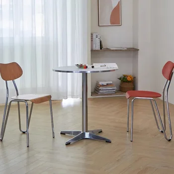 Офис Ергономични трапезни столове Туристически дизайнерски салон Ресторант Минималистични столове за хранене на открито Silla Nordica Хотелско обзавеждане