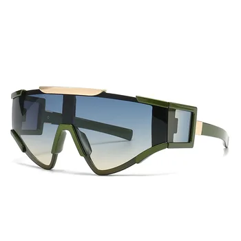 Y2K слънчеви очила жени за мъже мъжки реколта пънк луксозна марка дизайн слънчеви очила тенденция езда риболов голяма рамка спортни очила UV400