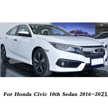 За Honda Civic 10th 2016 2017 2018 2019 2020 2021 Автомобилен детектор стик стайлинг капак ABS волан интериор комплект подстригване рамка 5