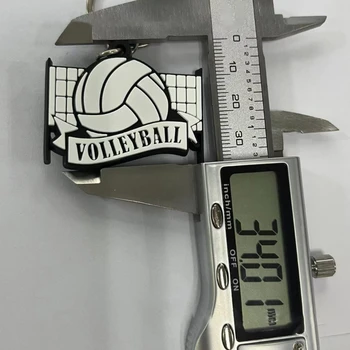 Комплект от 5 ключодържателя за ключодържател за ключове за кола Ключодържатели за волейбол висулка топка ключодържател волейболна чанта украшение