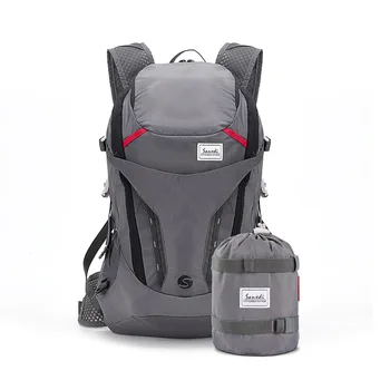 Външна професионална планинарска чанта Лека сгъваема памет за съхранение Водоустойчива туристическа раница с голям капацитет Мъже Жени