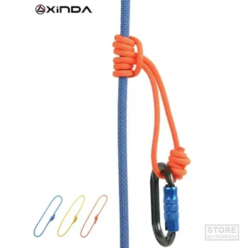 Xinda Outdoor 6mm Prusik Cord Rope 120cm LengthAccessory Rope Durable Heat Resistant Polyester Nylon Kevlar Rock Climbing Rope