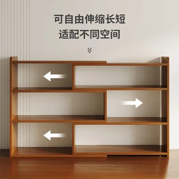 Simple Bookshelf Домакински бюро за съхранение Rack Таблица Layered Rack Child Storage Multi-Layer статия за съхранение Shelf Малък шкаф