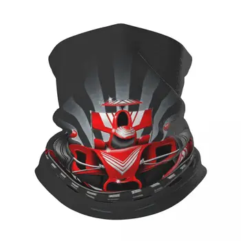 Червена състезателна кола Бандана врата маншет F1 кола раса ветроупорен маска за лице шал покритие жени мъже шапки
