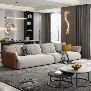 Нова кадифена технология Плат диван модерен прост луксозен скандинавски кадифе етаж високо качество мързелив диван Fauteuils салон мебели