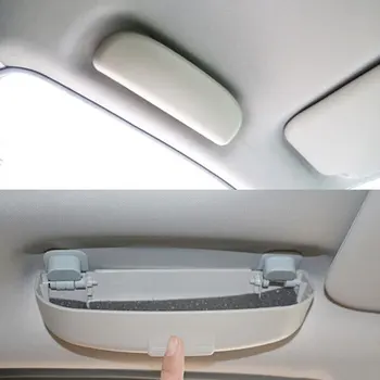 1pc Универсална кутия за организатор на автомобили Очила за кола Защита на слънчеви очила за автомобили Кутии за кутии за съхранение Калъф за съхранение Авто интериорни аксесоари