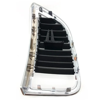 За Audi Q7 2007-2015 Автомобилно табло A / C Air Vent Решетка Cover панел Интериор Dash Board Side Outlet Duct Conditioning Grill Trim 1
