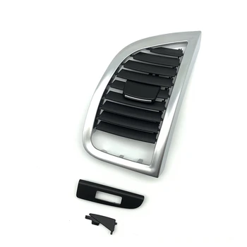 За Audi Q7 2007-2015 Автомобилно табло A / C Air Vent Решетка Cover панел Интериор Dash Board Side Outlet Duct Conditioning Grill Trim 2