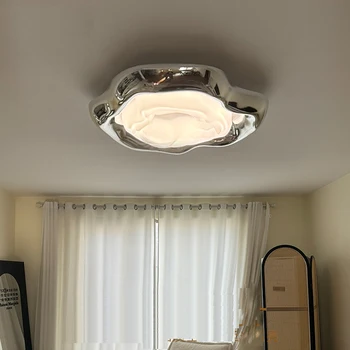 Сребърна таванна светлина LED40W пълен спектър за защита на очите проучване спалня светлина коридор апартамент творческо осветление