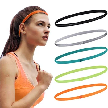 Жените Stretch Sports Yoga лента за коса лента за глава за мъже спорт бягане фитнес ленти за глава еластични против хлъзгане sweatband фитнес ленти за глава