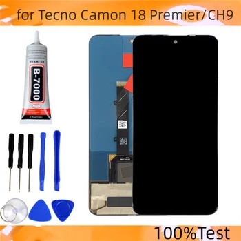 6.7 инчов LCD екран за Tecno Camon 18 Premier, сензорен дигитайзер компонент за Camon 18 Premier CH9