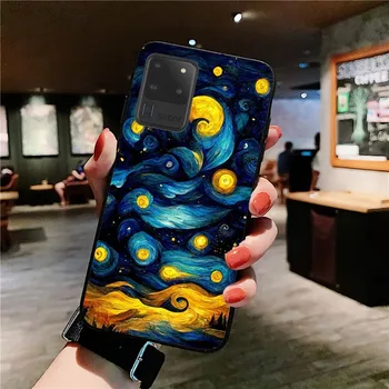 Art Van Gogh Starry Sunflower Калъф за телефон за Samsung S 20 21 22 23 плюс Ultra за Redmi Note 8 9 10 11 за Huawei Y 5 6 9 1