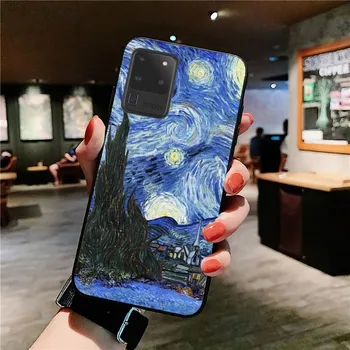 Art Van Gogh Starry Sunflower Калъф за телефон за Samsung S 20 21 22 23 плюс Ultra за Redmi Note 8 9 10 11 за Huawei Y 5 6 9 3