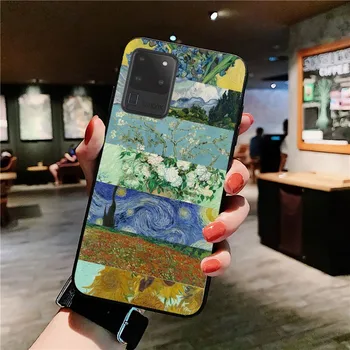 Art Van Gogh Starry Sunflower Калъф за телефон за Samsung S 20 21 22 23 плюс Ultra за Redmi Note 8 9 10 11 за Huawei Y 5 6 9 5