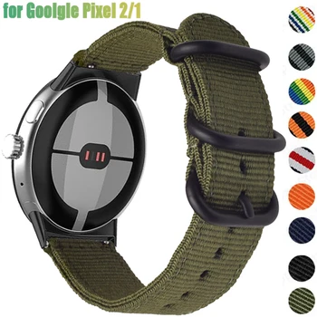Найлонова каишка за Google Pixel Watch 2 Band Sport Регулируема дишаща гривна маншет за Google Pixel Watch 2/1 20mm