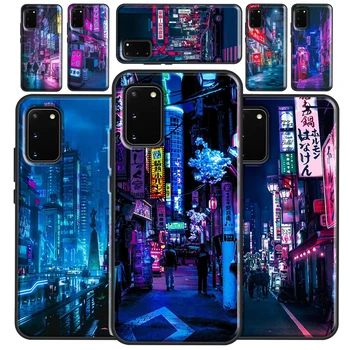 Cyberpunks City Night Case за Samsung Galaxy S22 S21 S23 Ultra Note 20 S8 S9 S10 Note 10 Plus S20 FE заден капак