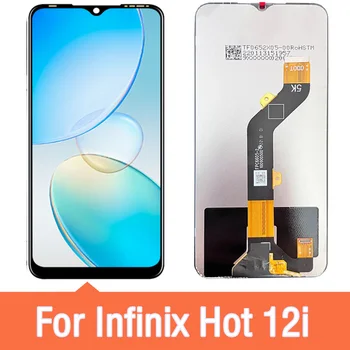  6.6inch за Infinix Hot 12i X655B LCD дисплей сензорен екран дигитайзер панел събрание за Infinix Hot 12i X665 LCD