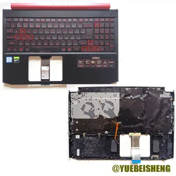 YUEBEISH 95%new/org За Acer Nitro 5 r Nitro 5 AN515-54 AN515-55 AN515-43 Palmrest US клавиатура горен капак Подсветка