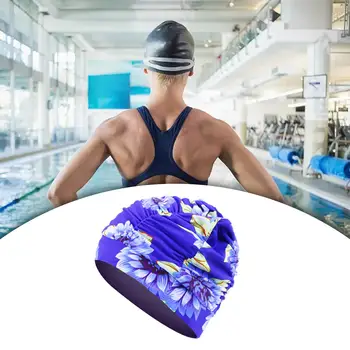Плувна шапка Premium Удобни летни плувни аксесоари Шапка за къпане Шапка за плуване за летен плаж Водни спортове Сърф Дългокоси Мъже 2