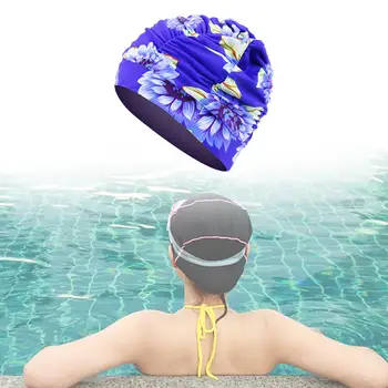 Плувна шапка Premium Удобни летни плувни аксесоари Шапка за къпане Шапка за плуване за летен плаж Водни спортове Сърф Дългокоси Мъже 4