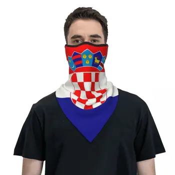Знаме на Хърватия Бандана врата маншет UV защита маска за лице шал покритие жени мъже лента за глава тръба балаклава