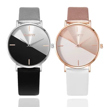 2023 Моден дамски часовник за жени кварцови часовници Двоен цвят Дамски ръчни часовници Елегантен дамски часовник за любителите на китката