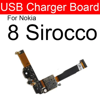 USB зарядно платка за Nokia 8 Sirocco USB зареждане док борда USB конектор порт Flex кабел резервни части