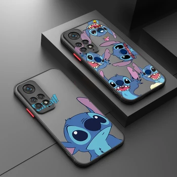 Stitch Бебето Disney за Redmi Note 12S 12T 11E 11T 11S 10T 10S Speed Pro Plus Max Lite матирано полупрозрачно телефонно дело
