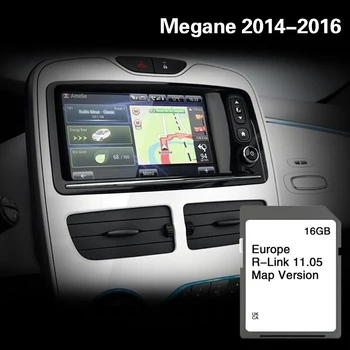 За Renault Megane 2014-2016 Карта Cover R LINK 11.05 Сърбия Словакия Испания Навигация GPS SD карта