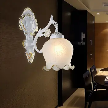 Промоция! Златно поколение минималистичен хотел нощно легло коридор стъкло стена лампа LED пътека единична глава европейска стена лампа