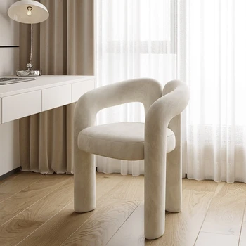 Грим стол обратно преносим стол дизайнер крем стил обличане пейка дървен стол прост и лек луксозен дом стъпка табуретка