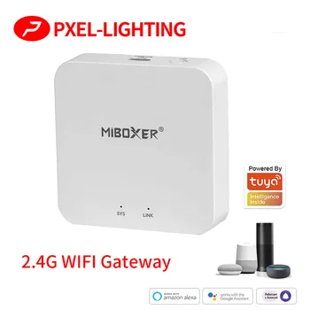 Miboxer WL-Box2 2.4GHz Gateway Wifi контролер 5V съвместим с Mi-Light & MiBoxer 2.4G RF дистанционно, LED лента крушка димер 0