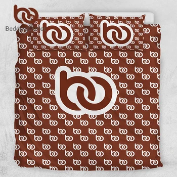 BeddingOutlet на едро печат при поискване легла комплект снимка лого цвят персонализиран дизайн пухени покритие по поръчка DIY спално бельо