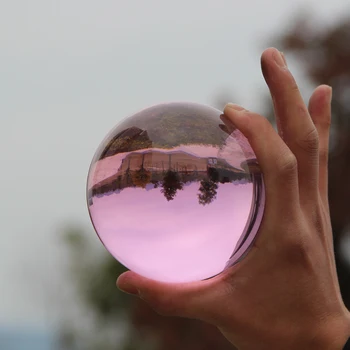 30mm-100mm розова кристална топка азиатски редки обсидиан сфера кристална топка лечебен камък декор Фън Шуй