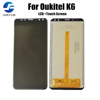 5.99'' мобилен LCD дисплей за Oukitel K6 LCD дисплей със сензорен екран дигитайзер панел стъкло обектив сензорни инструменти