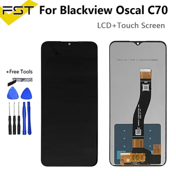 6.5''Оригинален за Blackview Oscal C70 LCD дисплей + сензорен екран дигитайзер монтаж ремонт част за Blackview C70 LCD стъкло сензор