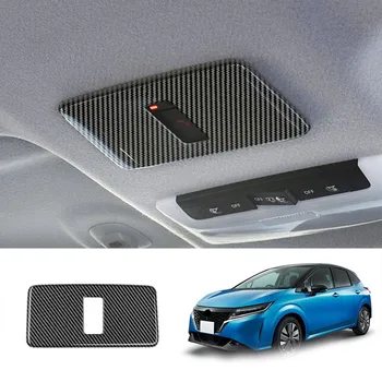 Car Indoor SOS Cover Roof Emergency Button Panel Декоративна рамка за Nissan NOTE E13 KICKS 2020-2022 Въглеродни влакна